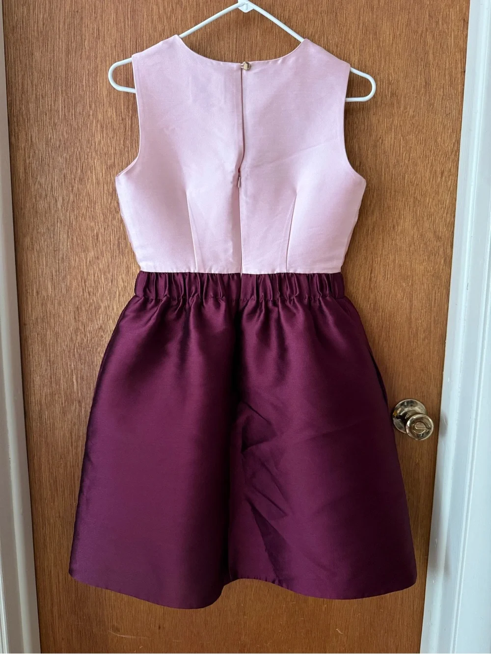 Kate Spade Pink Bodice and Burgundy Skirt Formal Dress